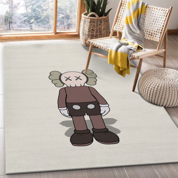 Kaws Standing Brown Area Rug Carpet