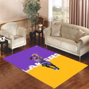 Lebron James Lakers Area Rug Carpet