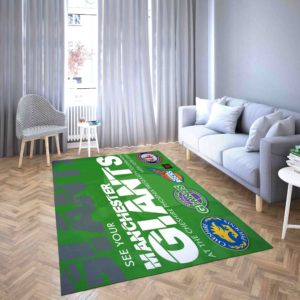 Manchester Giants Basketball Club Logo Area Rug Carpet