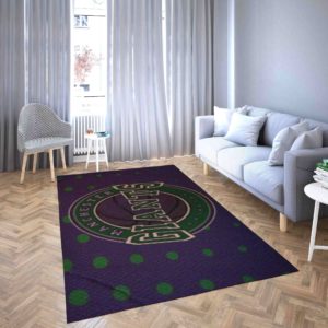 Manchester Giants Basketball Club Logo Green Area Rug Carpet