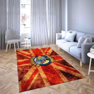 Manchester Giants Basketball Club Logo Red Area Rug Carpet