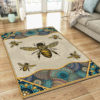 Hippie Peace Sign Mandala Rug Home Decor