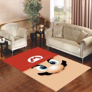 Mario Bros Face Area Rug Carpet