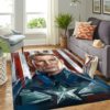 Captain American Marvel Logo Style Rug Home Decor