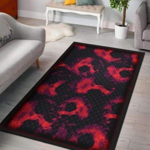 Mausoleum Premium Skull Area Rug Carpet