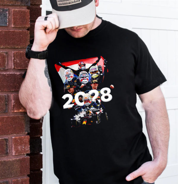 Max Verstappen Signing Red Bull Until 2028 T-Shirt