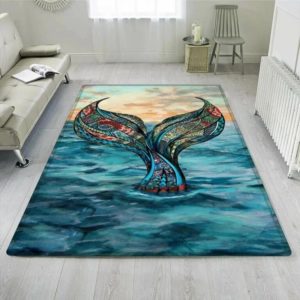 Mermaid Vintage Mandala Rug Home Decor