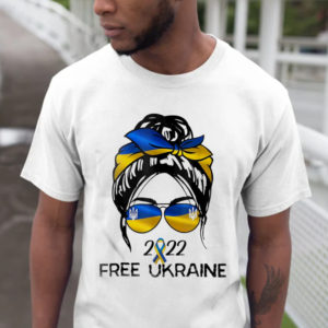 Messy Bun Ukraine Pride Free Свобода Украина T-Shirt