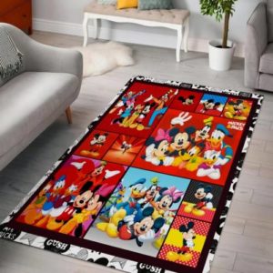 Mickey Disney Mouse Friends Decorative Floor Rug