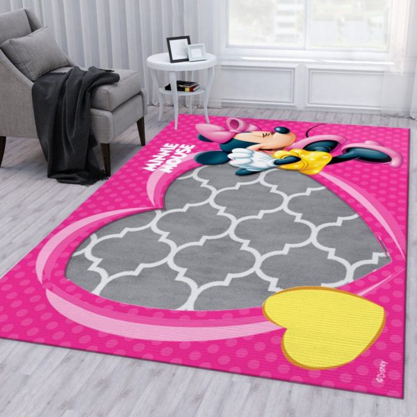 Minnie Mouse Design Nice Area Rug Home Decor