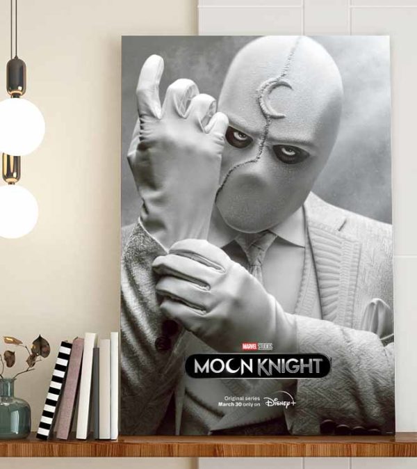 Moon Kight Mr Knight Marvel Disney Plus Official Poster Canvas