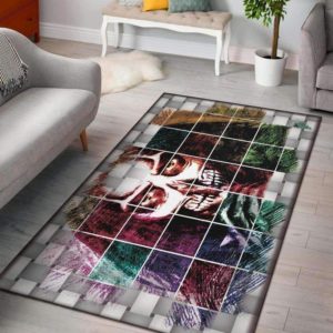 Mosaic Premium Skull Area Rug Carpet