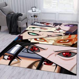 Naruto Character Eyes Rug For Living Room