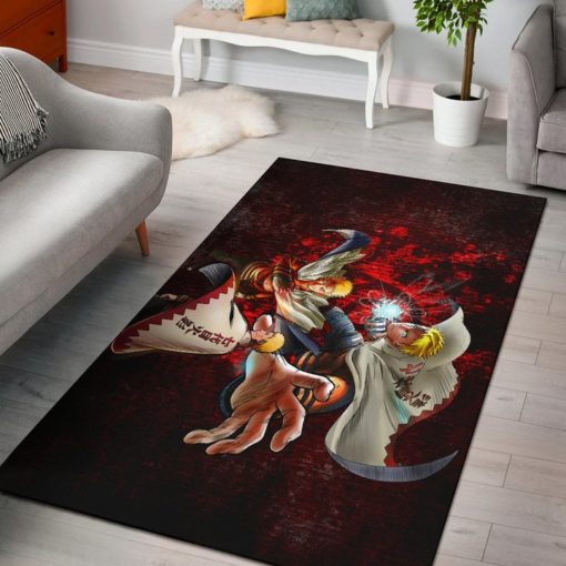 Naruto Hokage Sharingan Area Rug Home Decor Naruto Hokage Sharingan Area Rug Home Decor