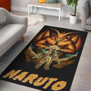 Naruto Together With Kurama In Battle Rug Home Decor