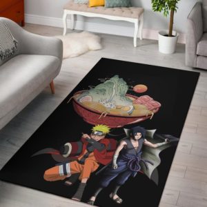 Naruto With Sasuke Ramen Rug Home Decor
