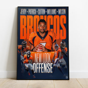 New Look Offense Denver Broncos Poster Canvas