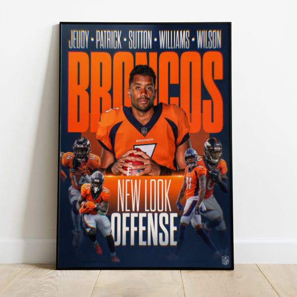 New Look Offense Denver Broncos Poster Canvas