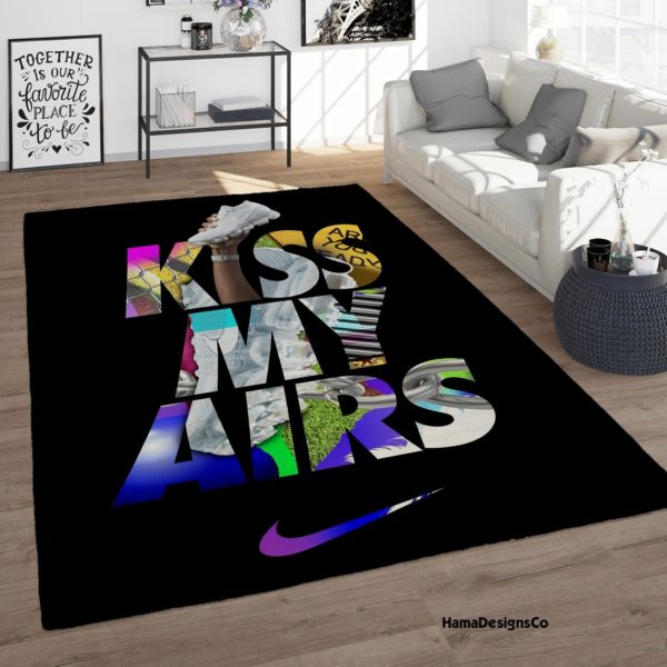 Nike Kiss My Airs Area Rug Home Decor