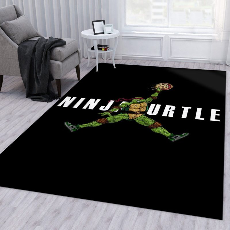 Ninja Turtle Jumpman Jordan Area Rug Carpet - REVER LAVIE