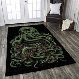 Octopus Skull Area Rug Carpet