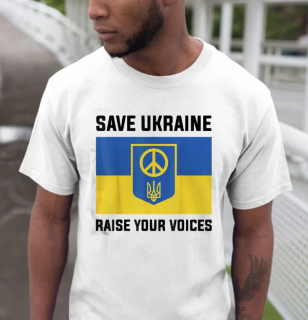 Official The Support Ukraine Save Ukraine Raise Your Voices Ukraine Flag 2022 Classic T-Shirt