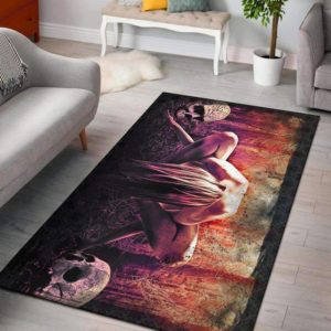 Ritualistic Premium Skull Area Rug Carpet
