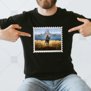 Russian Warship Go Fuck Yourself Stamp T-Shirt