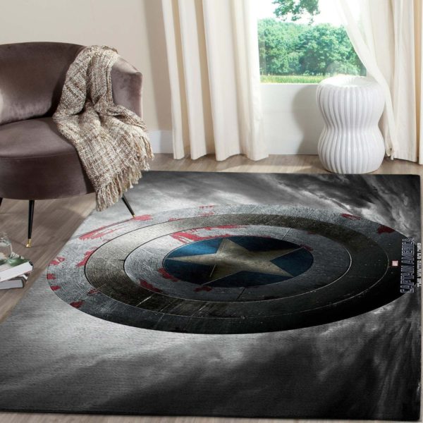 Shield Captain America Rug Home Decor