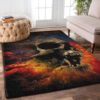 Vincent Van Gogh Skulls Area Rug Carpet