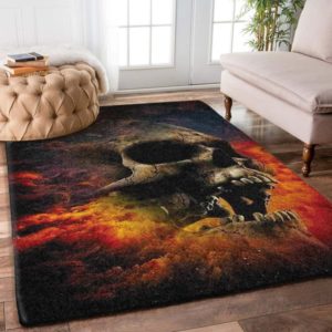 Skull Area Rug Carpet