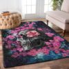 Sugar Skull Day Of The Dead Area Rug Carpet