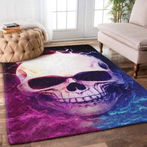 Skull Area Rug Carpet Home Decor