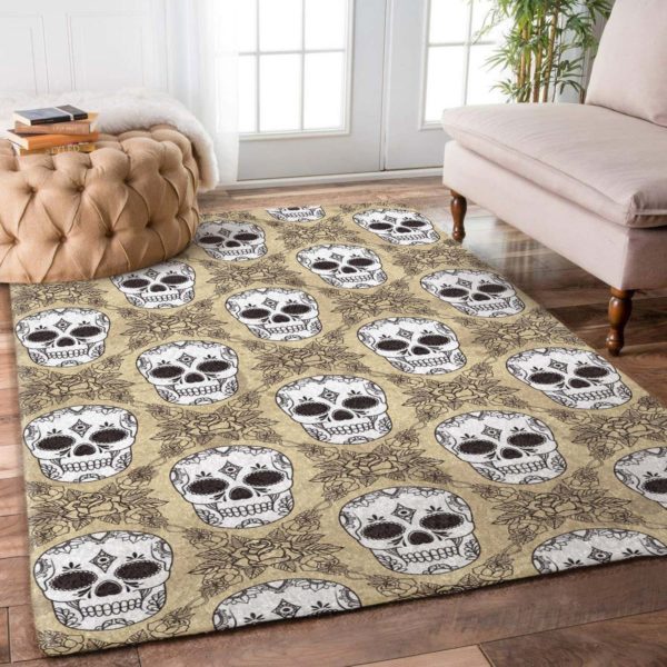 Skull Pattern Area Rug Carpet