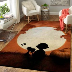 Snoopy And Charlie Brown Area Rug Carpet