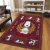 Snoopy Yoga Area Rug Carpet