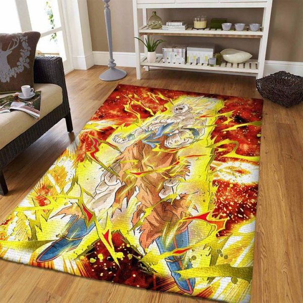 Son Goku Of Dragon Ball Area Rug Carpet For Living Room