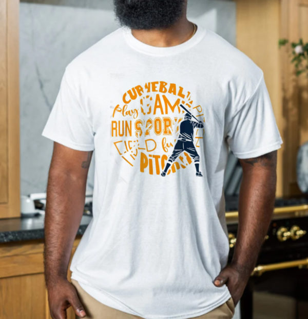 Sports Softball Pitcher Word Art Baseball Team Unisex T-Shirt