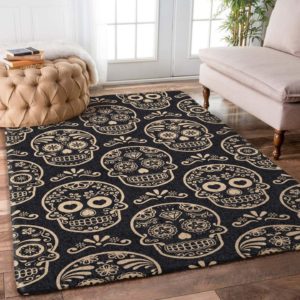 Sugar Skull Area Rug Carpet