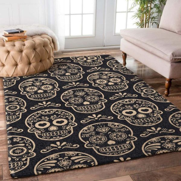 Sugar Skull Area Rug Carpet