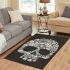 Skull Area Rug Carpet Home Decor