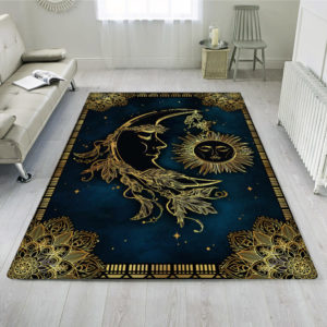 Sun And Moon Mandala Area Rug Home Decor