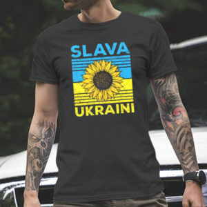 Sunflower Flag Slava Ukraini T-Shirt