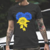 Bleached Ukrainian Flag Glory To Ukraine Слава Украина T-Shirt