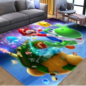 Super Mario Area Rug Carpet Home Decor