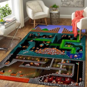 Super Mario Bros Area Rug Carpet