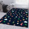 Super Mario World Map Area Rug Carpet