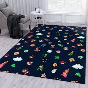 Super Mario Bros Area Rug Carpet