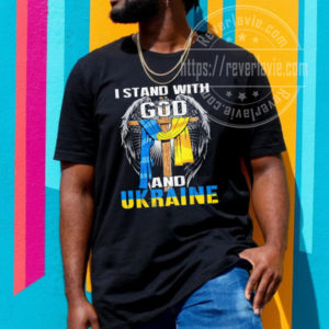 Support Ukraine I Stand With God And Ukraine Flag Classic T-Shirt