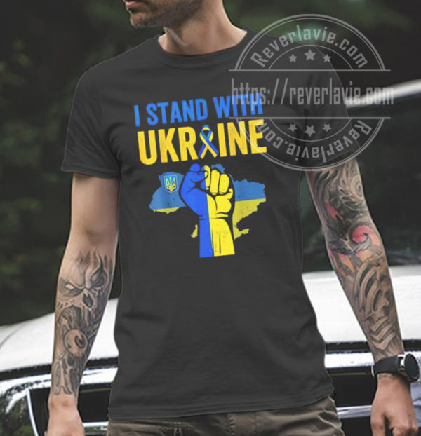 Support Ukraine I Stand With Ukraine Ribbon Flag Classic T-Shirt